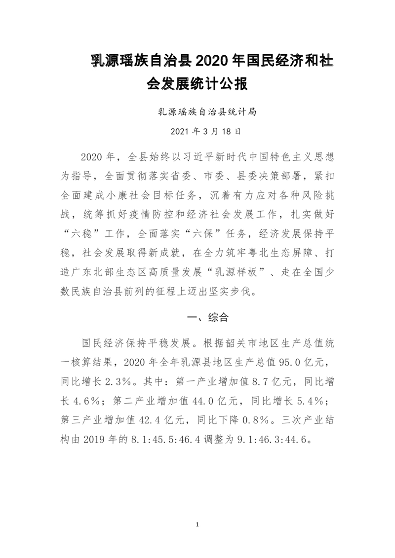 乳源瑤族自治縣2020年國民經濟和社會發展統計公報0000.jpg