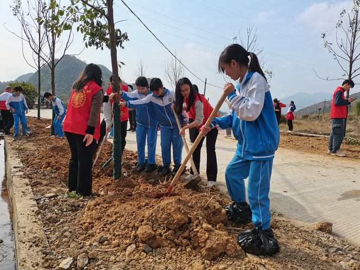 （圖二志愿者與大橋中學團員代表共同植樹）.jpg